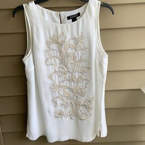 White House Black Market Embroidered Top